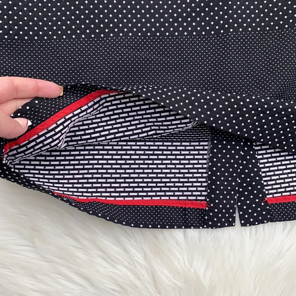 Tommy Hilfiger black & white polka dotted pencil skirt - Picture 2 of 4